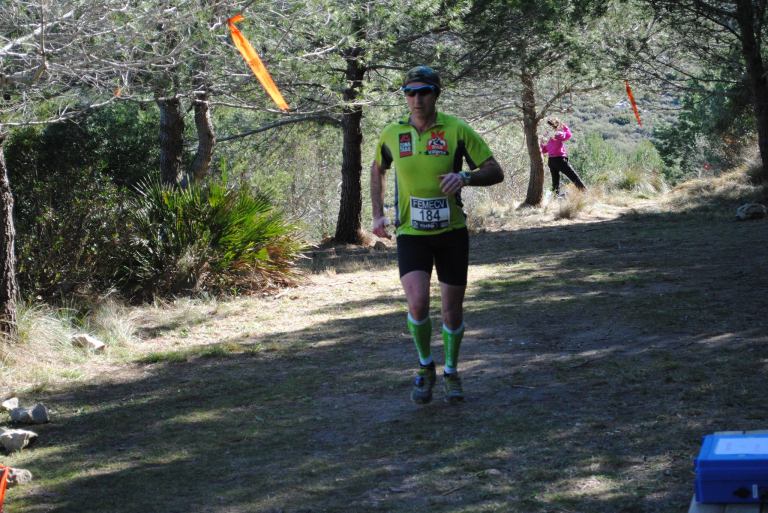 Emilio en plena carrera