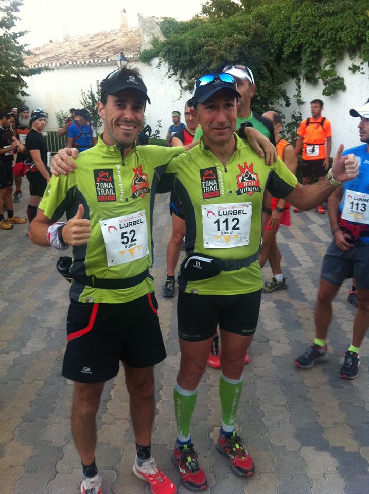 Rober Martínez y Emilio Alcaraz antes de darse la salida