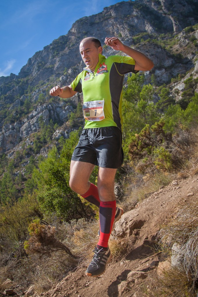 José Antonio Azorín en pleno descenso
