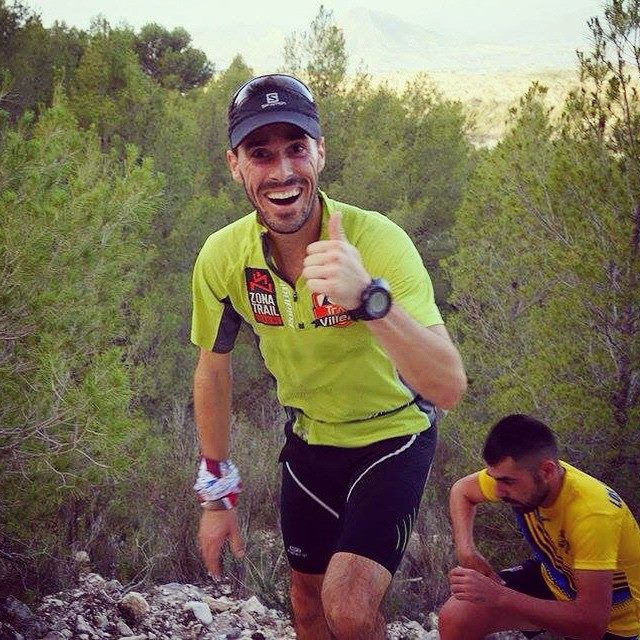Rober Martínez en una de las subidas de la carrera