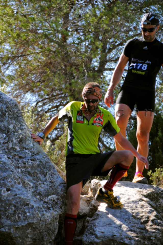 Juan Carlos Ruiz en plena bajada técnica