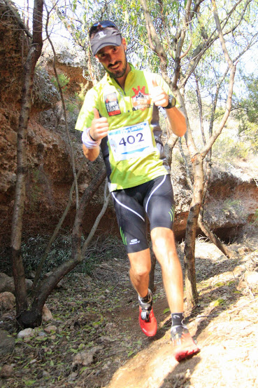 Rober Martínez en el "Barranco de las mulas"