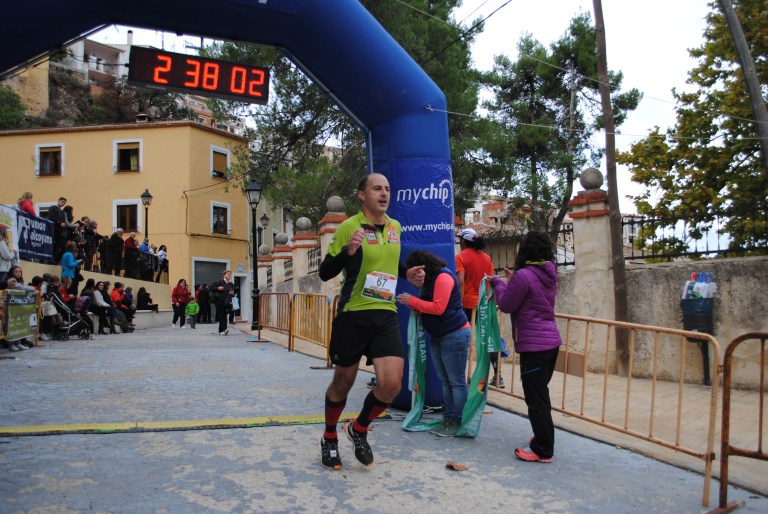 José Antonio Azorín entrando en meta
