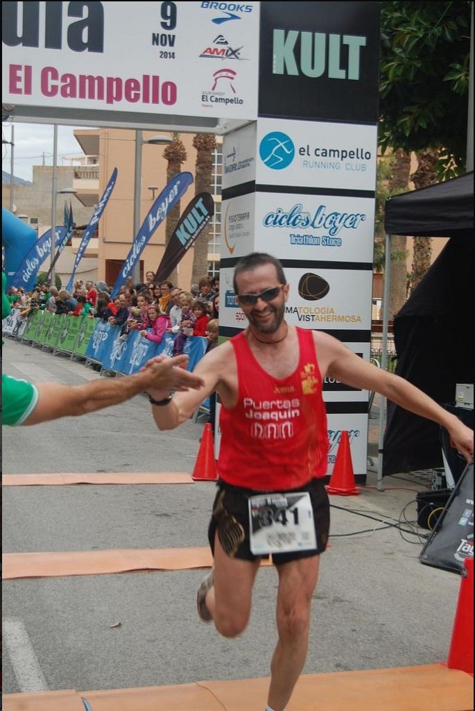 Juan Carlos entrando en meta