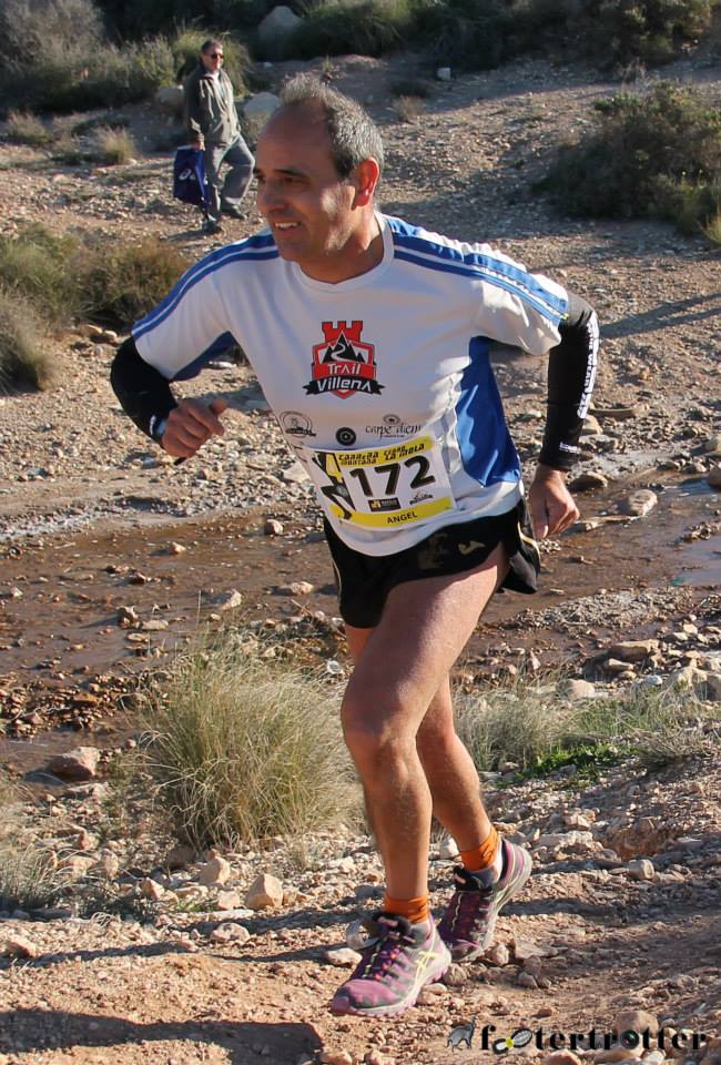 Ángel Sánchez durante el desarrollo de la carrera