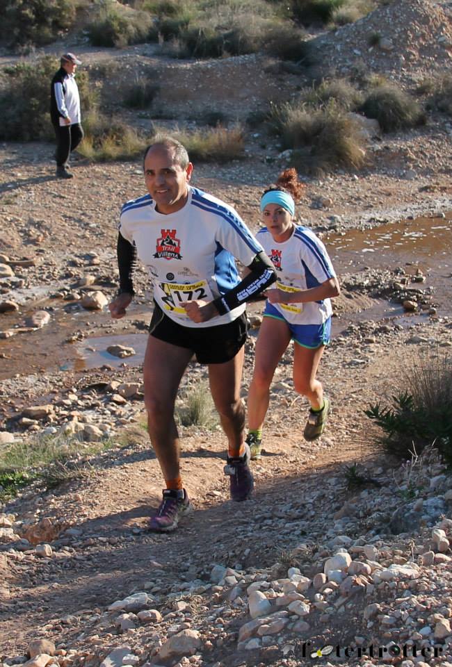 Ángel y María del Mar, que realizaron la carrera juntos durante el tramo de rambla