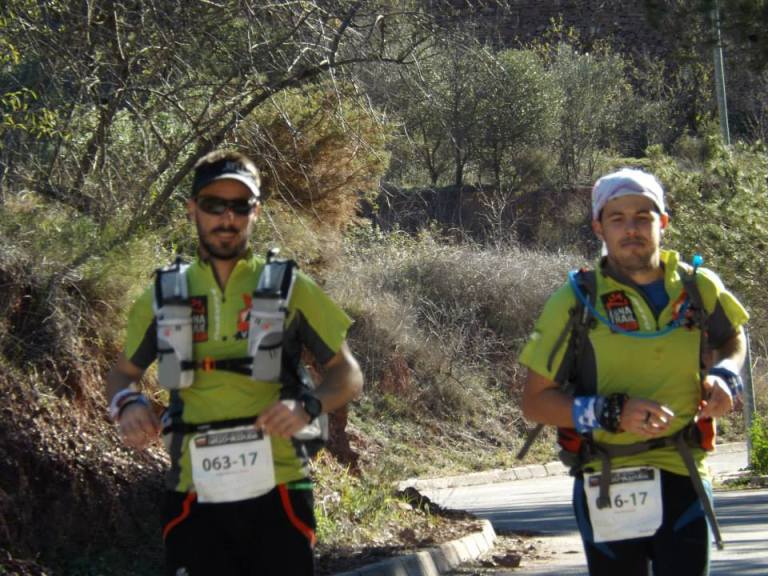 Rober y Tony durante el desarrollo de la carrera