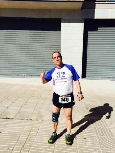 Ángel Granizo, antes de iniciar la prueba