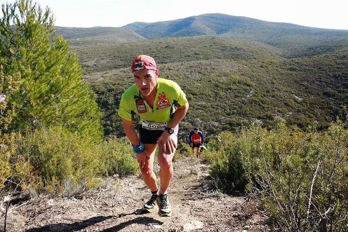 Juan José Malpica en plena subida