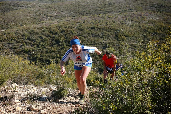 María del Mar Martínez, terminando una de las subidas
