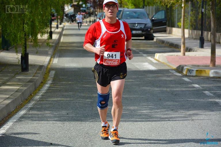 Ángel Granizo durante el desarrollo de la carrera
