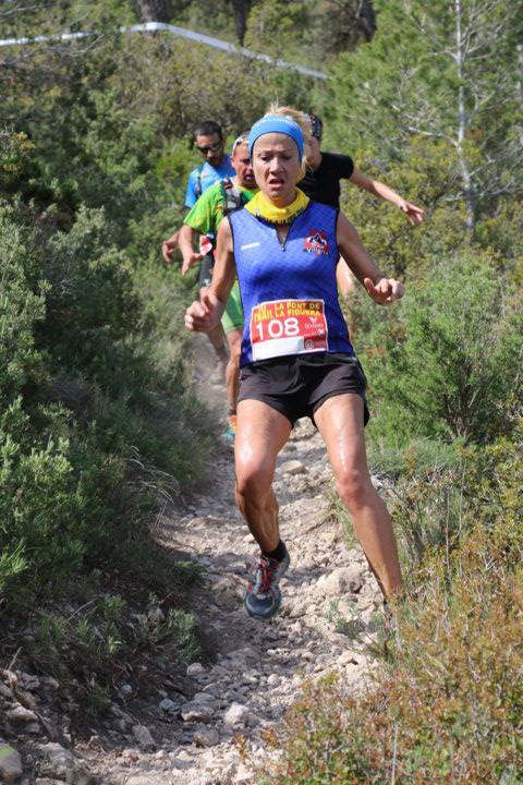 Irene Gil en el descenso del Capurutxo