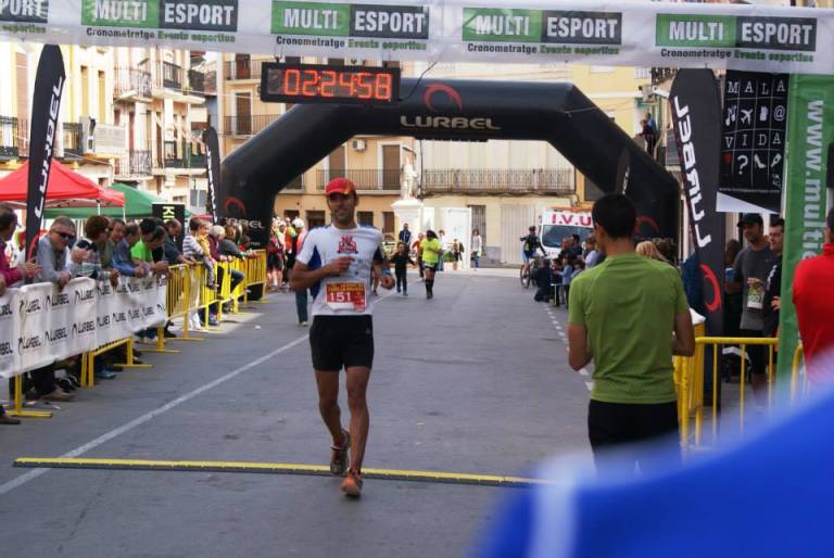 Jorge Máñez entrando en meta