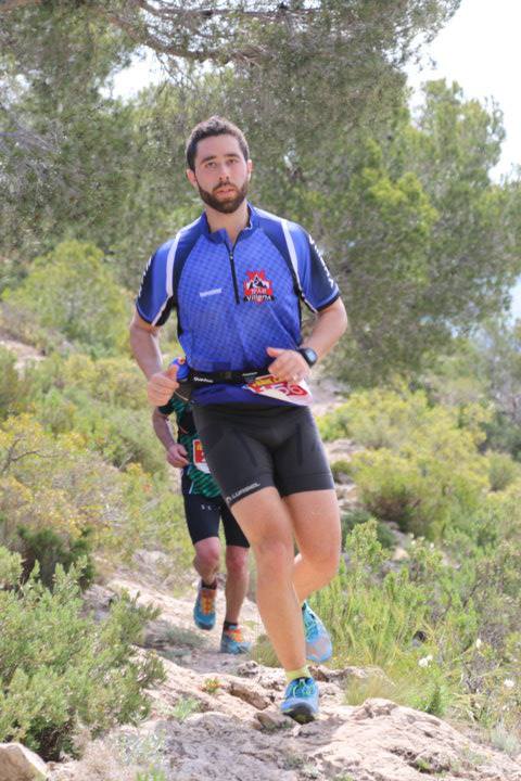 Luis Camarasa en el descenso del Capurutxo