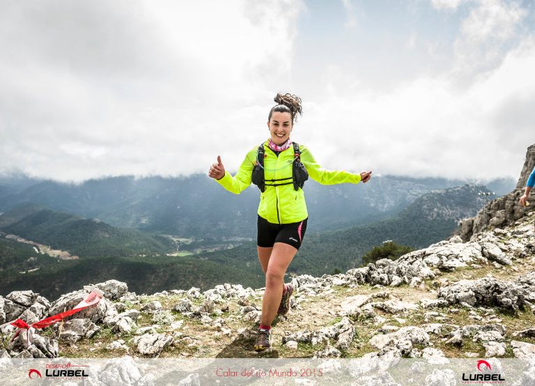 María Ángeles Gabaldón, a su paso por el alto del Padroncillo