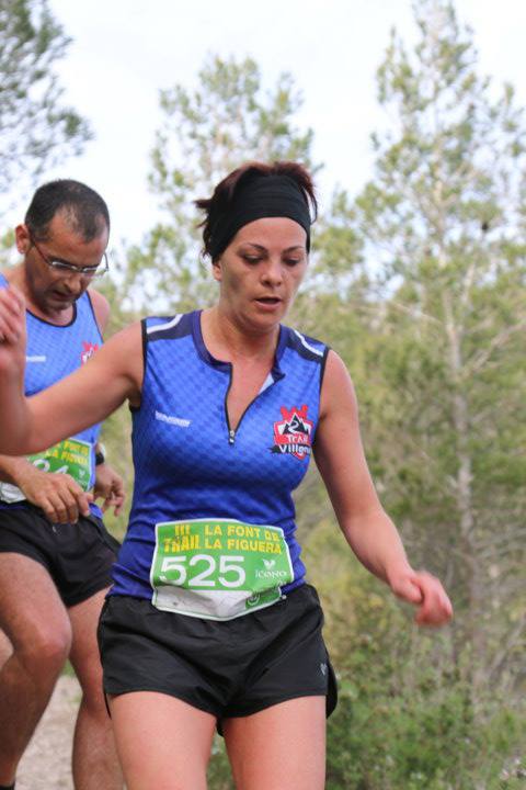 María del Mar y Vicente durante la carrera