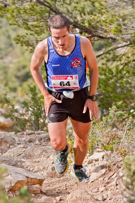 Sebastián Soriano durante la subida al Puig Campana