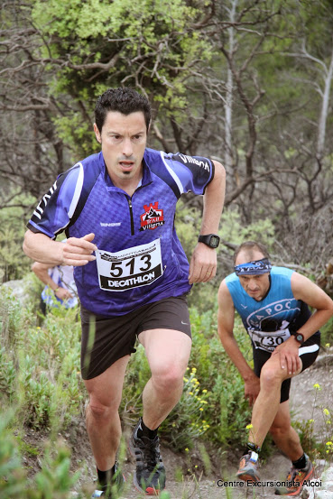 Ángel Alberto Pérez durante el desarrollo de la carrera