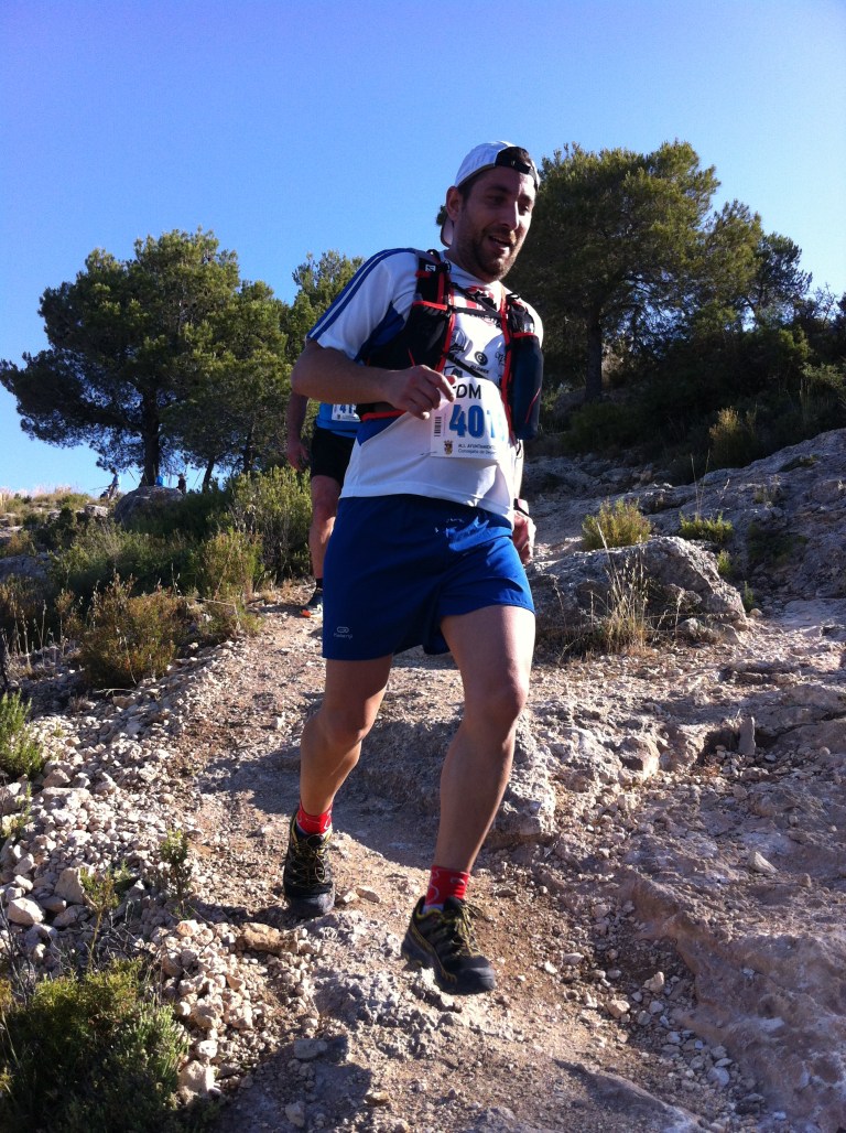 Lorenzo Flor durante el descenso
