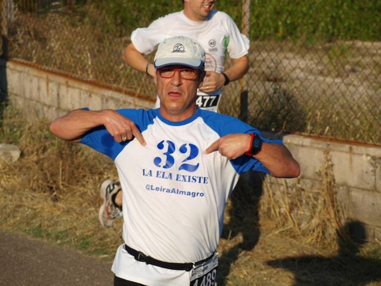 Ángel Granizo en apoyo de la lucha contra la ELA (esclerosis lateral amiotrófica)