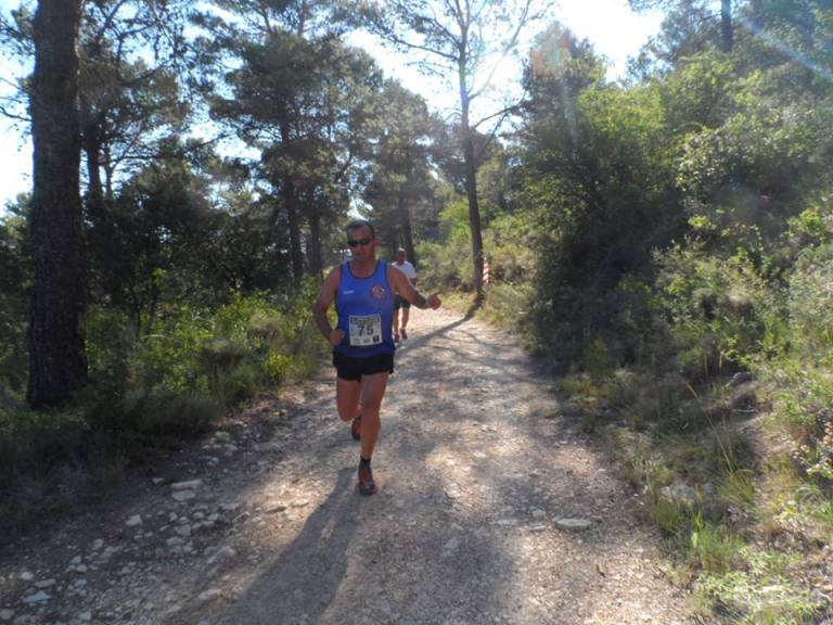 Vicente durante el desarrollo de la carrera