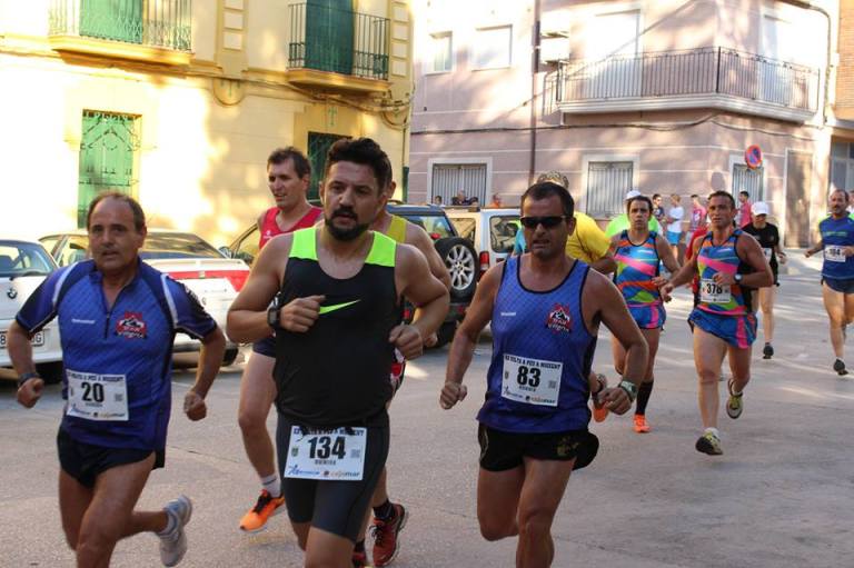 Los hermanos Ángel y Vicente Sánchez durante el desarrollo de la carrera