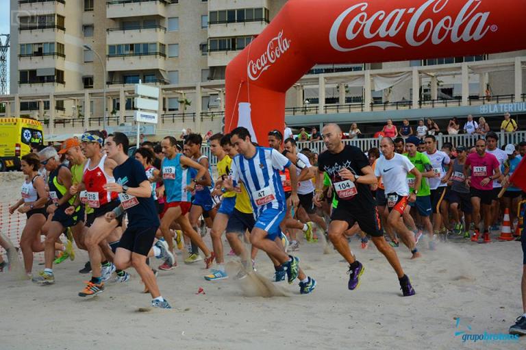 Ángel Granizo (De rojo y con el dorsal 218)