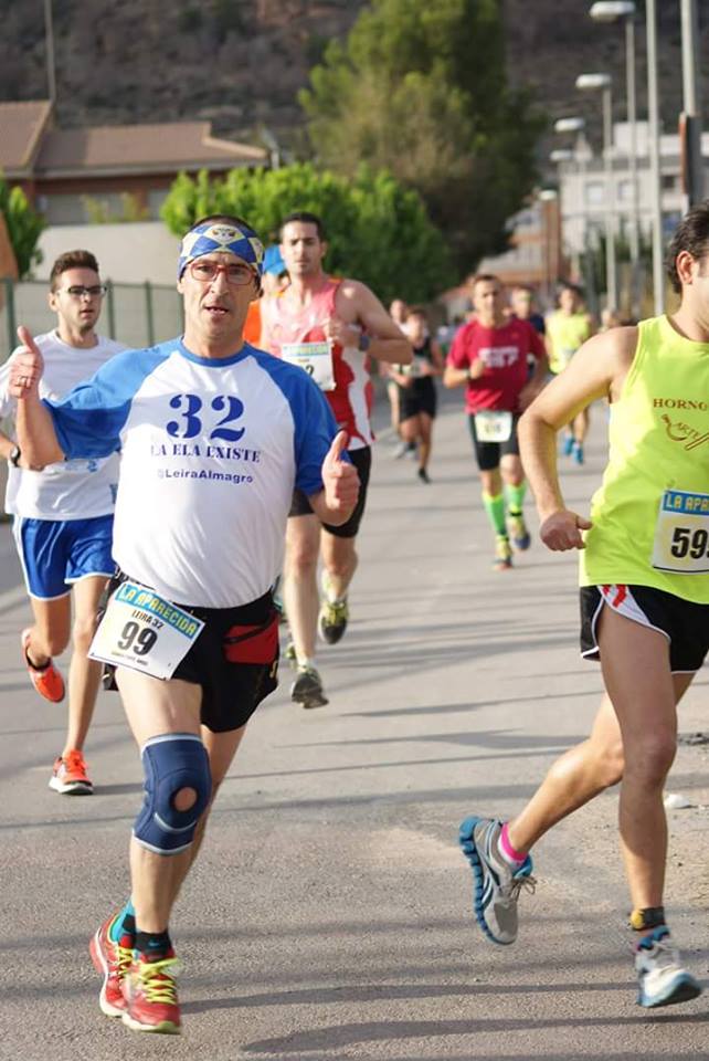 Ángel Granizo durante la carrera