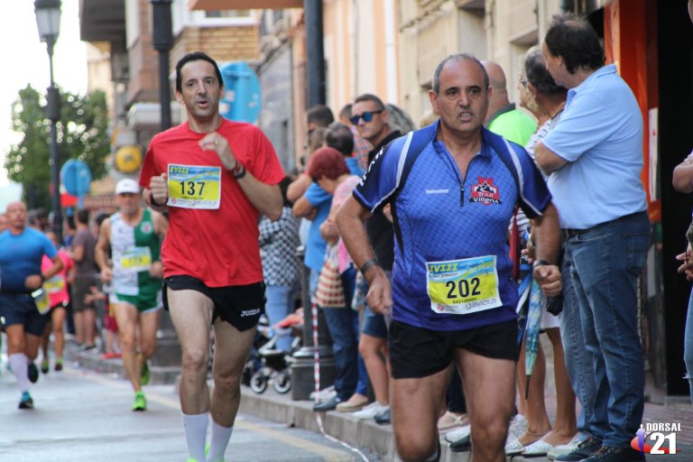 Ángel durante la carrera