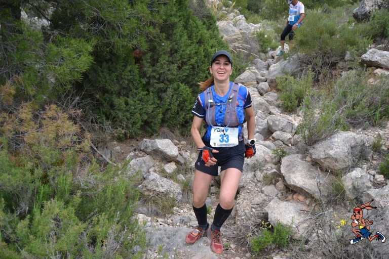 Conchi Valera en la última bajada de la prueba