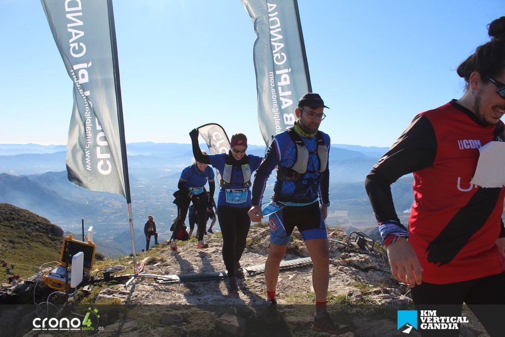 Vicent llegando a meta