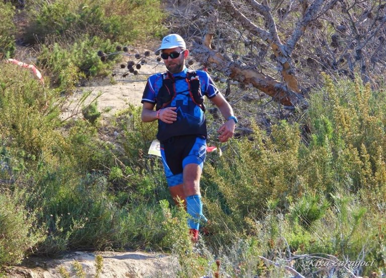 Vicent durante la carrera